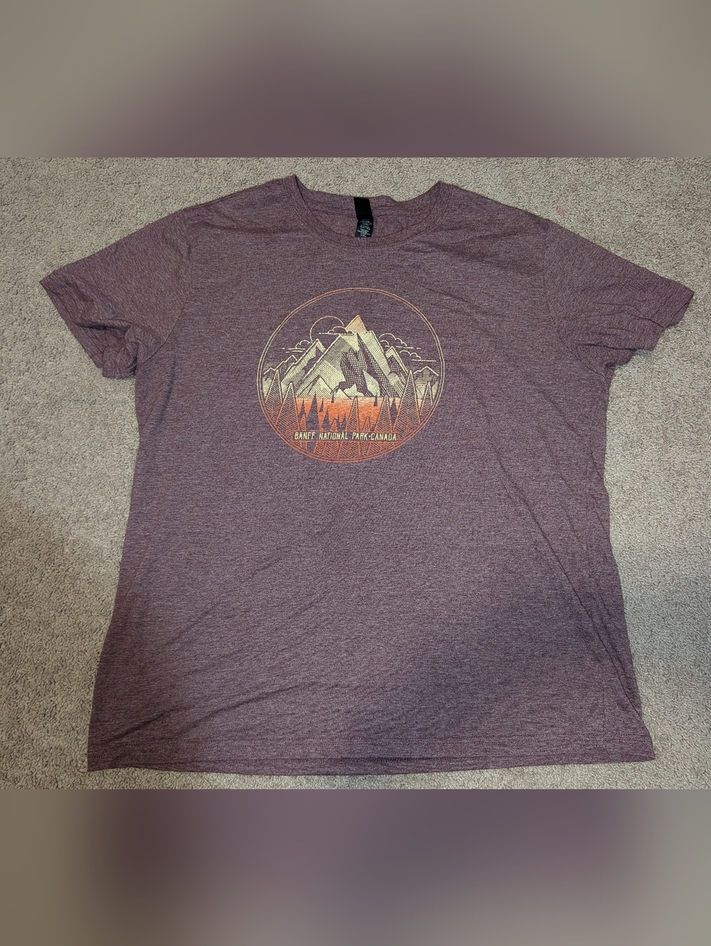 Banff National Park Graphic Tee - Heather Plum